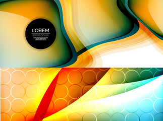 Set of trendy geometric patterns. Abstract backgrounds for covers, banners, flyers and posters and other templates