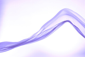 揺れる布、パープル