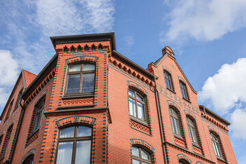 old red brick building