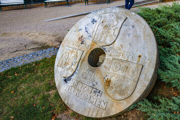 stone wheel in the park