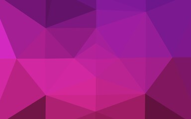 Obraz premium Dark Pink vector triangle mosaic template.