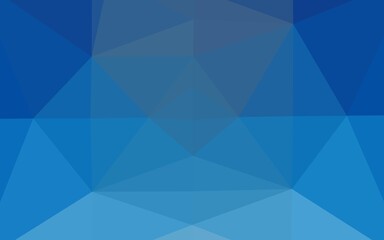 Light BLUE vector shining triangular pattern.