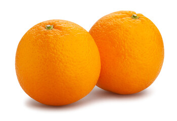 orange fruit path isolated on white