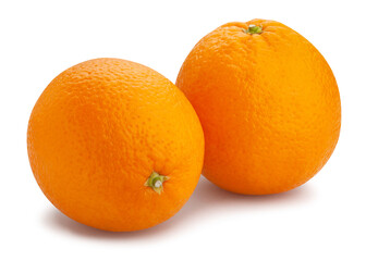 orange fruit path isolated on white