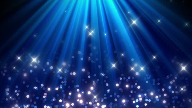 heavenly blue rays background star effects