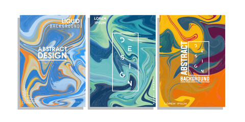 liquid cover abstrac background full color cool coverdesign
