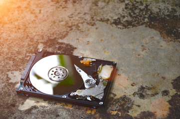 hardware, harddisk, information, pc, backup, equipment, hard drive, white, electronics, open,...