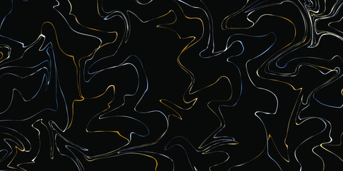 luxury abstract black background with gold lines. vector graphics