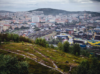 Fototapeta premium view of the city