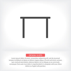 Tableicon vector icon , lorem ipsum Flat design