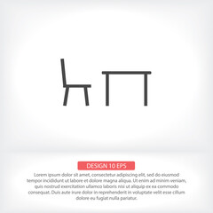 Tableicon vector icon , lorem ipsum Flat design