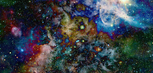 Cosmic art. Science fiction wallpaper. Elements of this image furnished by NASA