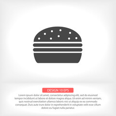 Burgeicon, burgevector vector icon , lorem ipsum Flat design