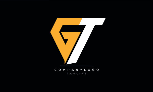 Outstanding professional elegant GT initial based Alphabet icon logo