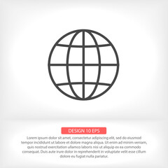 World Vector icon design 10 eps illustration