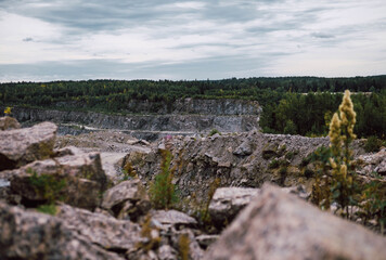 landscape with rocks