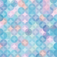seamless pattern with multicolor circles