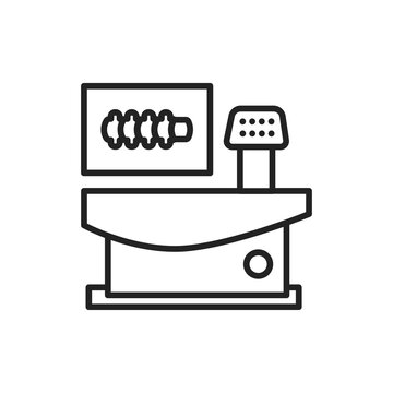 black and white medical x-ray machine clip art preview