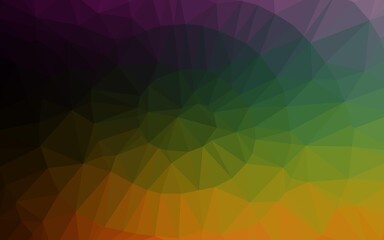 Dark Multicolor, Rainbow vector abstract mosaic backdrop.