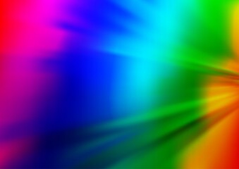 Light Multicolor, Rainbow vector glossy bokeh pattern.