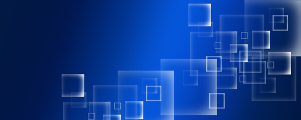 Abstract background with blue squares