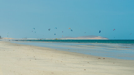 Brazil is a popular place for kiteboarding and kitesurfing