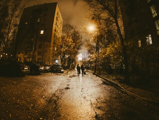 night street in the city