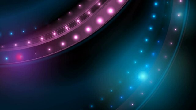 Blue purple glitter shiny wave with sparkling lights abstract motion background