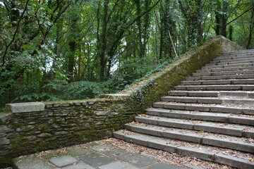 Nantes - Ville verte - Vallée du Cens - Escalier en pierre