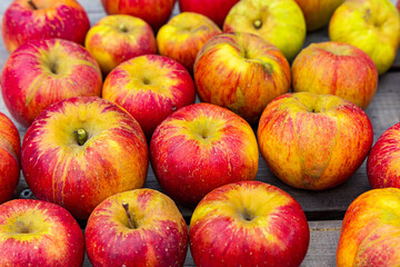 fresh red topaz apples