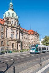 New town hall of the city - the Potsdamer Stadthaus in Potsdam, Germany