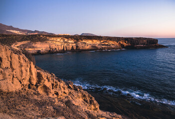 sunset over the sea