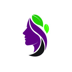 woman silhouette with flower