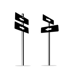 different roads sign