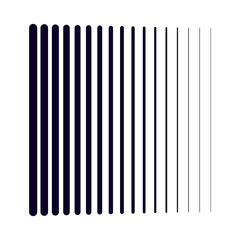 black gradient lines isolated white background