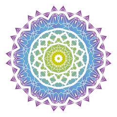 Mandala. Ethnicity round ornament. Ethnic Boho-Chic style. Elements for invitation cards, brochures, covers. Oriental circular pattern. Arabic, Islamic, moroccan, asian, indian native motifs.