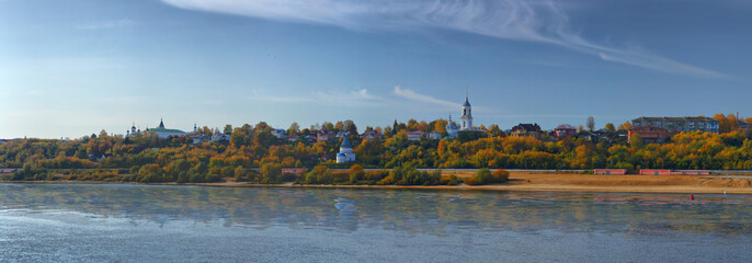 Large-format panorama of the city of Murom in Russia