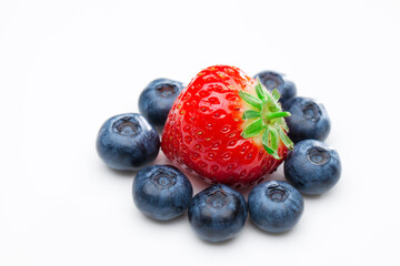 イチゴとブルーベリー