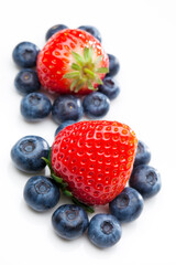 イチゴとブルーベリー