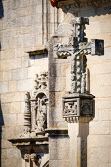 Fototapeta na wymiar Cross of the Plaza Alonso de Fonseca, Pontevedra, Spain