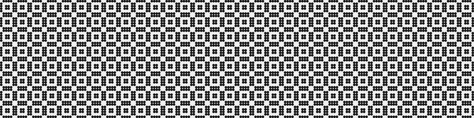 Fototapeta premium Abstract Cross Pattern Dots Logo generative computational art illustration