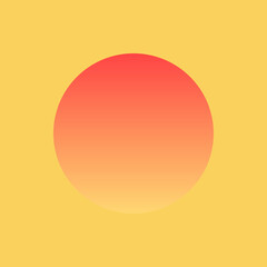 abstract orange sun