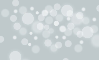 Gray abstract background. white light and snowflakes bokeh winter for Christmas new year blurred beautiful shiny lights use for card banner wallpaper backdrop and your product.