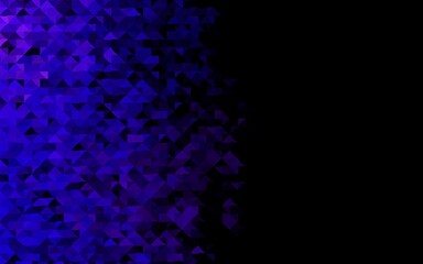 Dark Purple vector layout with lines, triangles.