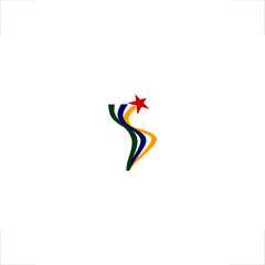 Obraz premium abstract lines shape latin american continent country