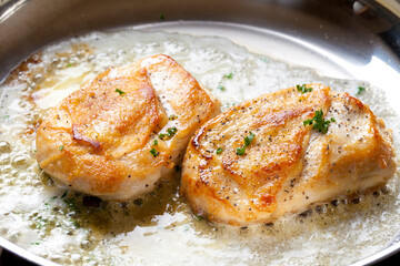 鶏肉の鉄板焼き