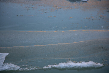 ice on river