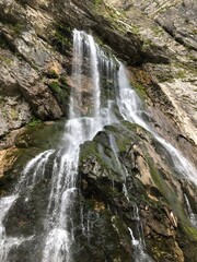 waterfall in the mountains