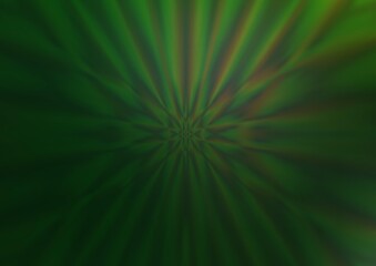 Dark Green vector glossy bokeh pattern.