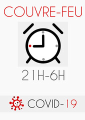 Affiche Couvre-feu réveil